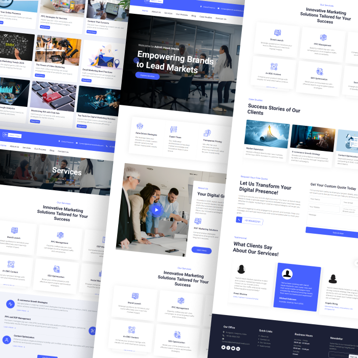 Adroit Hawk Media Website - Digital Agency Based in Gurugram